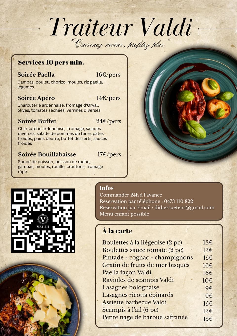 Menu — Français